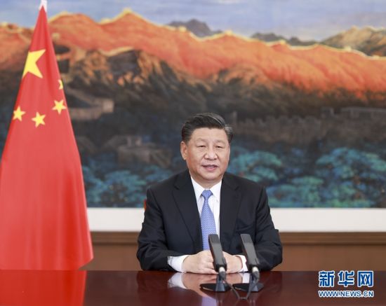 11月27日，国家主席习近平在第十七届中国－东盟博览会和中国－东盟商务与投资峰会开幕式上致辞。新华社记者