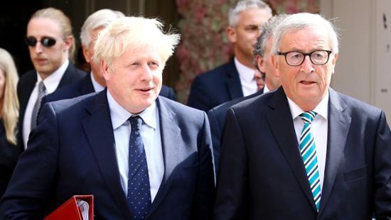 英国首相约翰逊与欧盟委员会主席容克均希望能够达成新的脱欧协议。