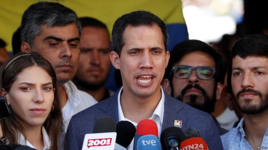 委内瑞拉反对派领袖胡安·瓜伊多。