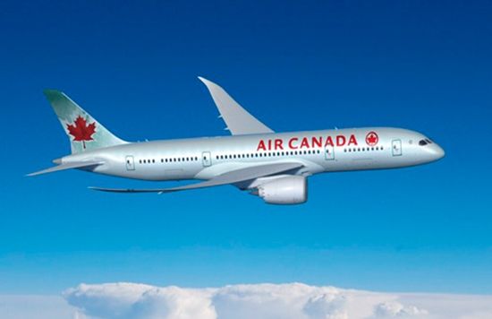 加拿大航空公司班机。