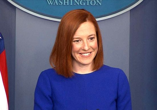 白宫新闻秘书珍·普萨基。