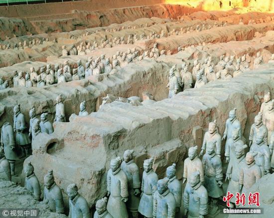 资料图：陕西西安秦始皇兵马俑博物馆。图片来源：视觉中国